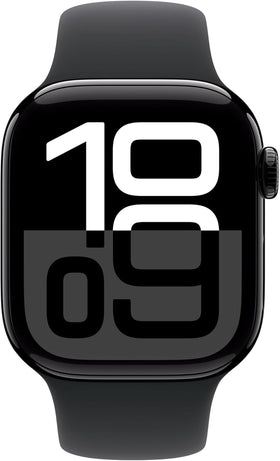 Apple Watch Series 10 GPS + Cellular 42mm Aluminum Midnight Case + Starlight Strap
