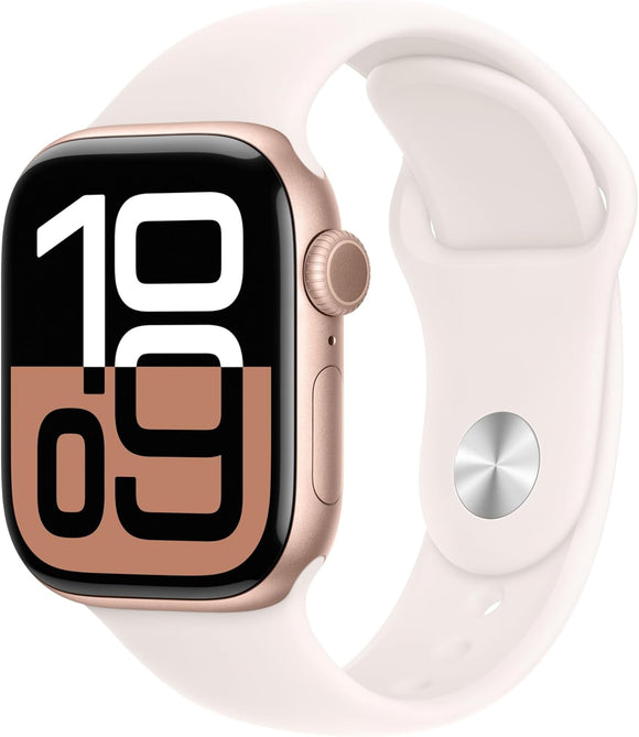 Apple Watch Series 10 (GPS) (42mm) Rose Gold Aluminum + Pink Band