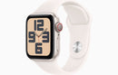 Apple Watch SE GPS + Cellular Aluminum 44mm (2nd gen) Starlight + Starlight Strap-2