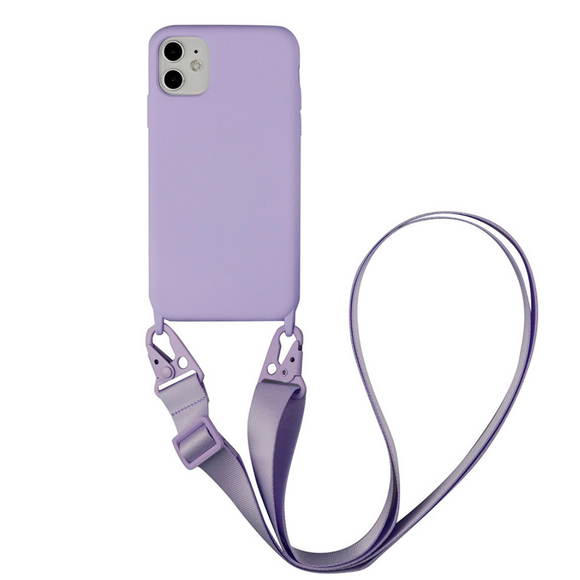 Cased Crossbody Phone Case Purple