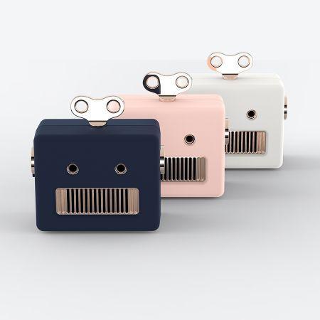 Qushini Robot Blue Wireless Speaker